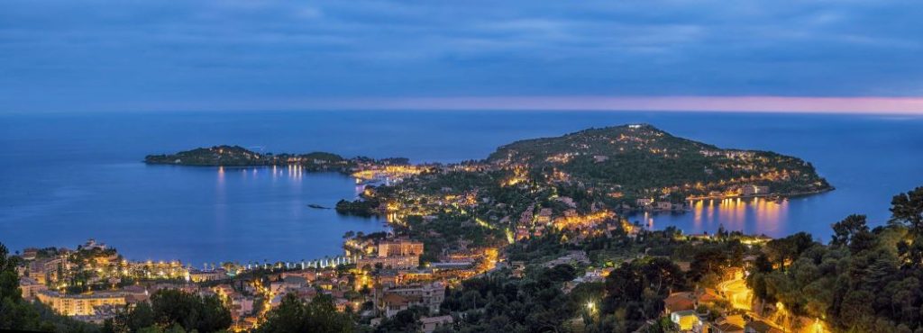 Saint-jean-cap-ferrat when the sun is about to rise