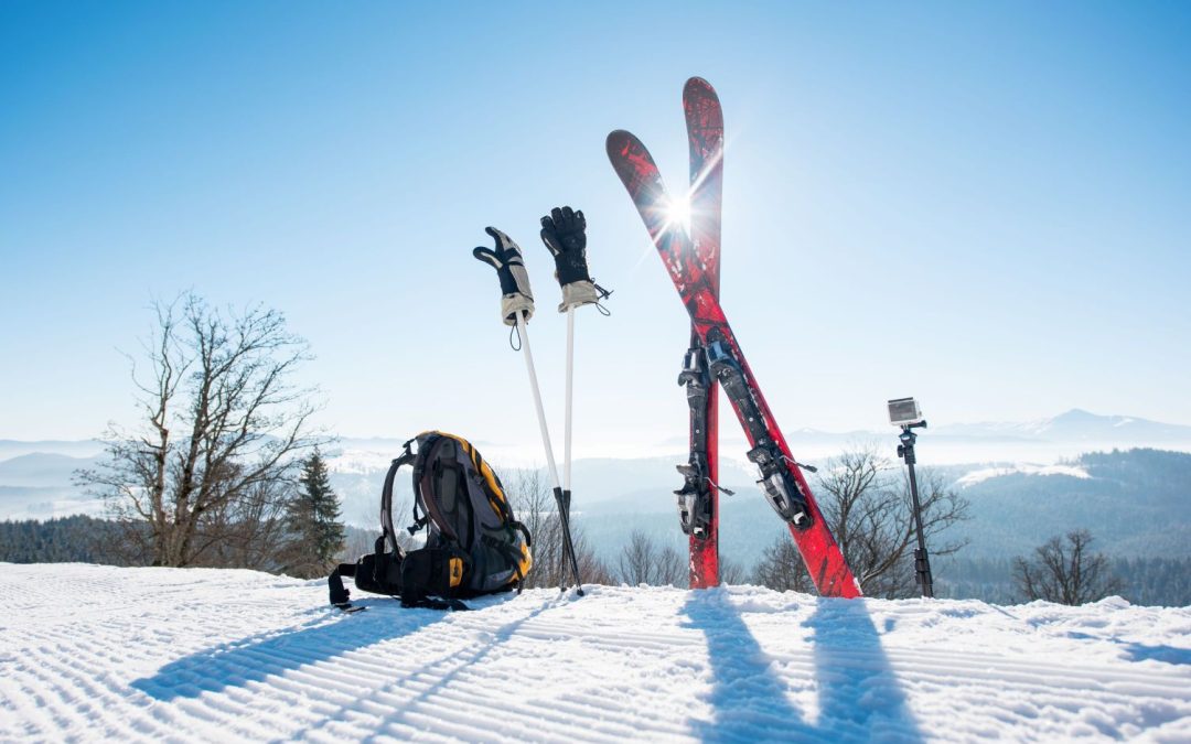 Pair of ski during winter break