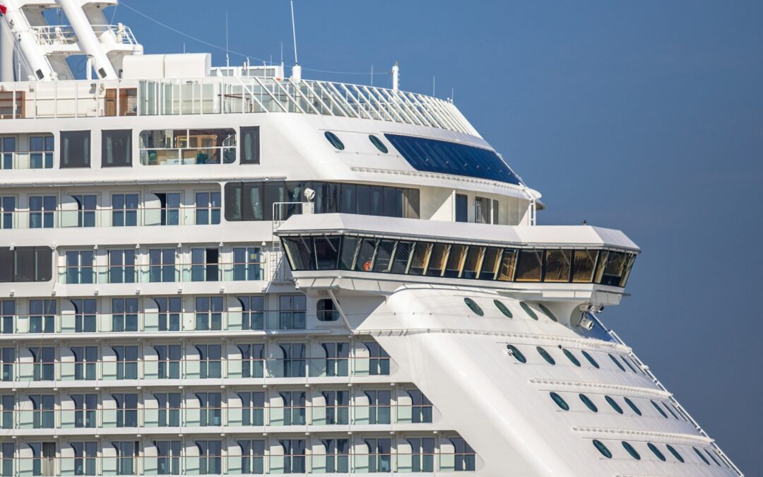 Detail of cruise ship